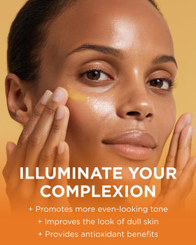 Andalou Naturals dropper releasing serum, demonstrating precise application