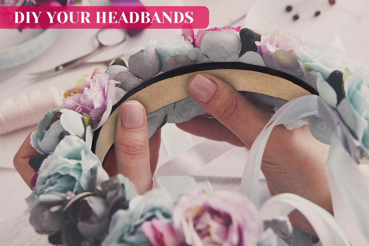 anezus craft setup with headbands used to make decorative ears