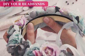 anezus craft setup with headbands used to make decorative ears