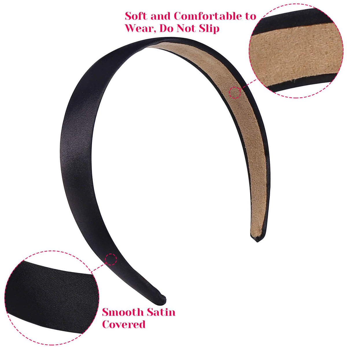anezus headband worn by woman keeping hair tidy and comfortable