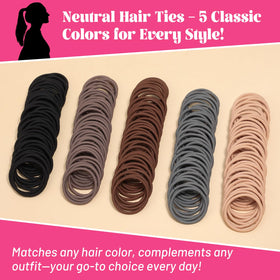Anezus hair tie in ponytail demonstrating secure styling
