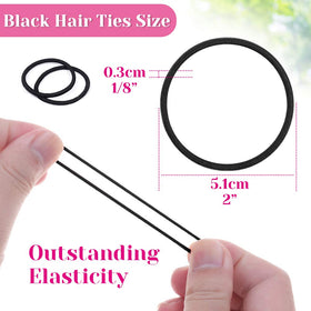 Anezus elastics on wrist ready for quick hair styling convenience