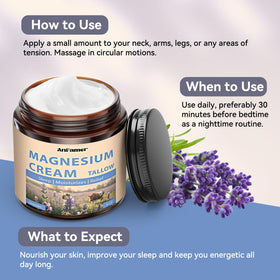 AnFamer jar in hand for scale showing portable nighttime cream