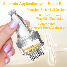 Angel Kiss hand squeezing bottle demonstrating controlled flow and accurate dosing