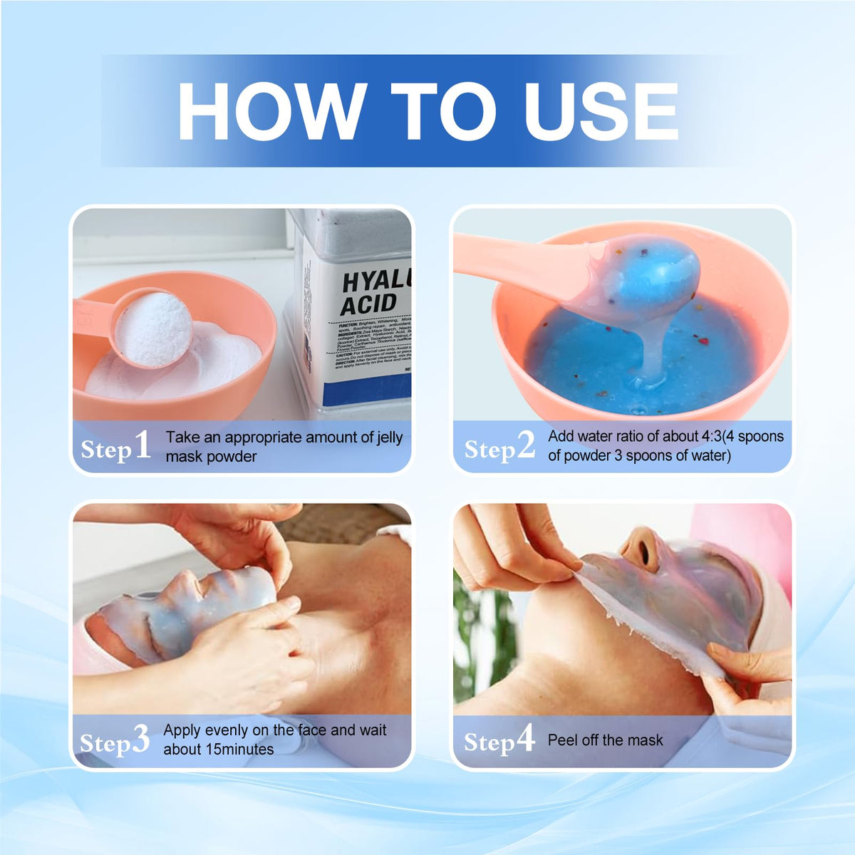 Angeland application with spatula demonstrating precise, mess-free use