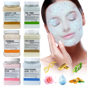 Angeland in a spa setting with towels, conveys relaxing at-home professional treatment