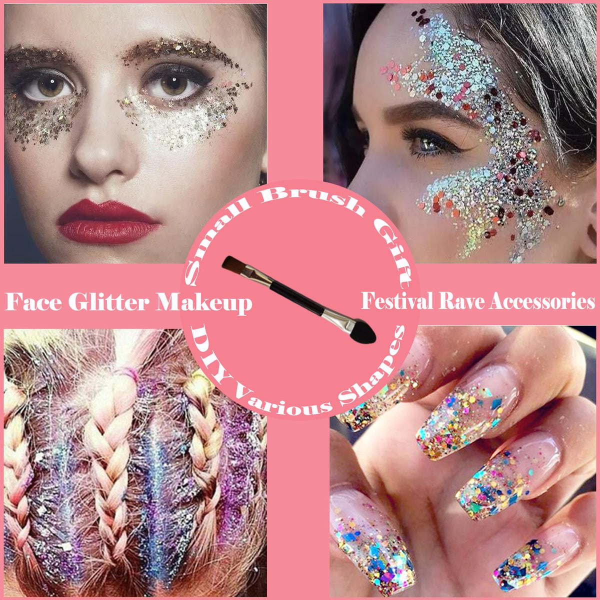 Angels Beauty chunky sequin texture close-up highlighting multidimensional sparkle