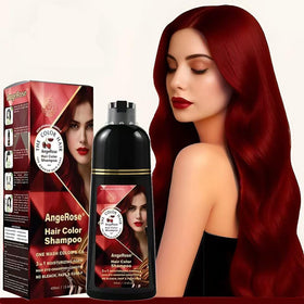AngeRose front bottle showing wine red 400ml for instant gray coverage