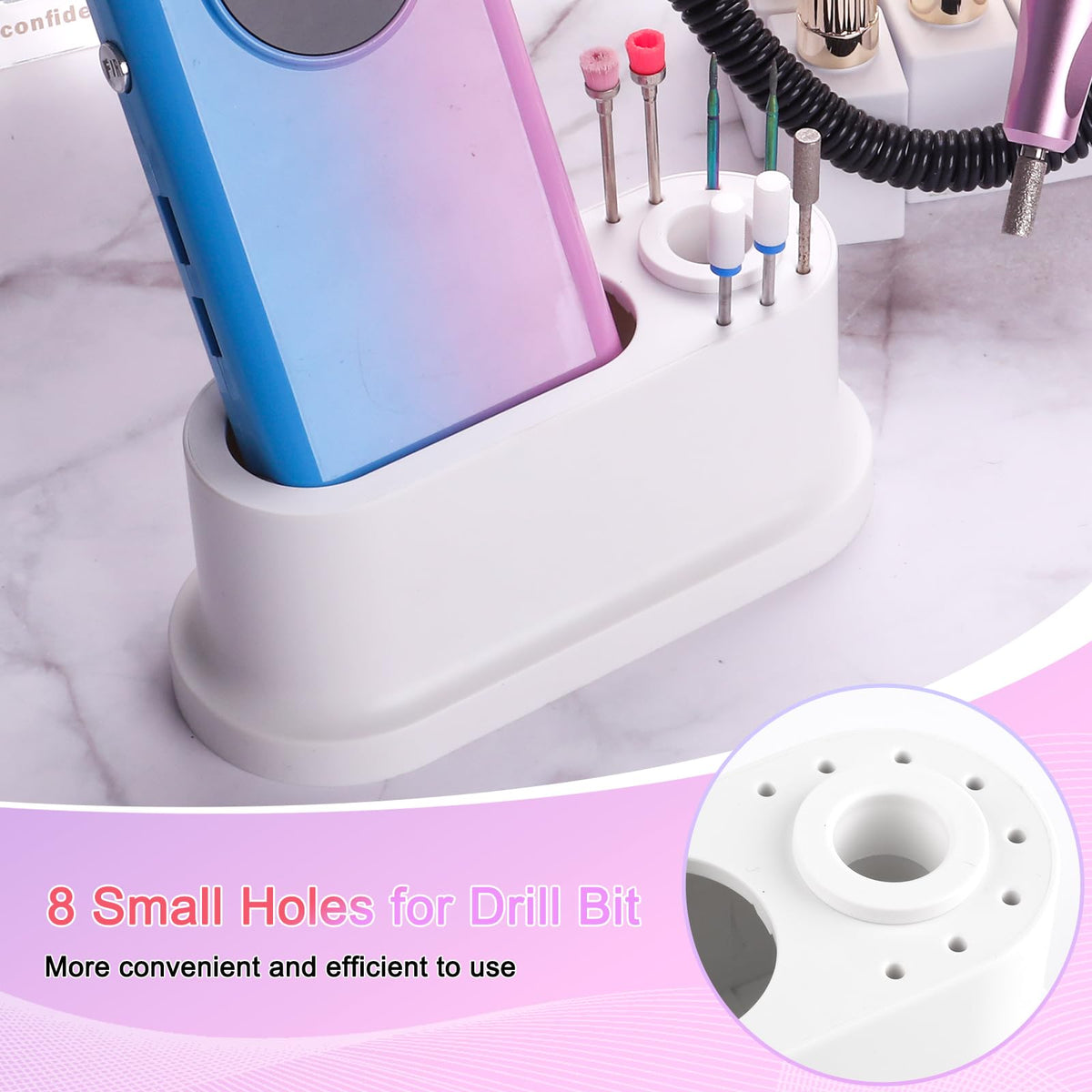 ANGNYA size comparison with hand illustrating compact, portable footprint