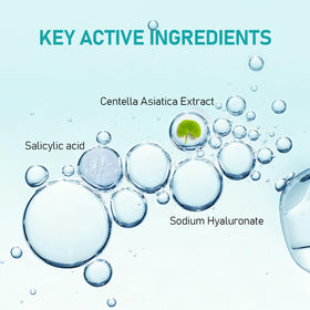 ANGTICS view of patch texture highlighting salicylic and hyaluronate