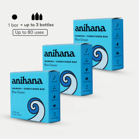 ANIHANA bar producing foam in shower indicating effective cleaning