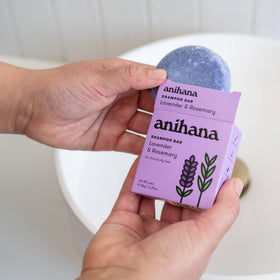 ANIHANA shampoo bar side profile highlighting compact travel-friendly size