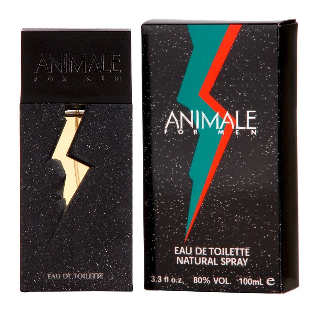 Animale front packaging showing bottle and label for confident office-ready scent
