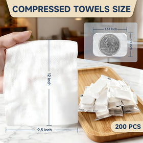ANKEXIN close-up of coin-sized compressed tablets, ultra-compact portability benefit