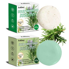 ANKOOY front packaging showing both shampoo and conditioner bars and eco benefit