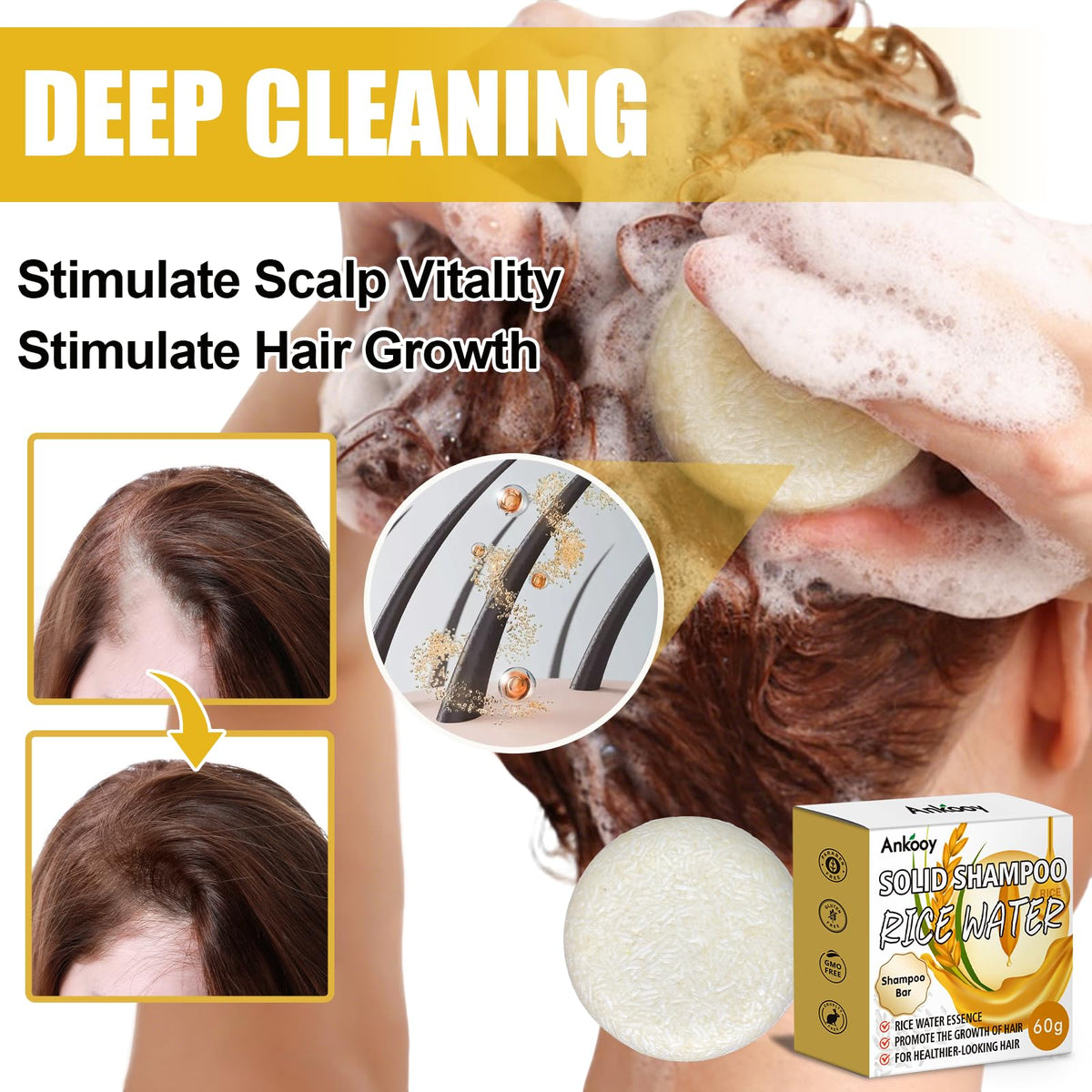 ANKOOY conditioner bar close-up showing creamy surface and nourishing feel