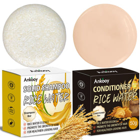 ANKOOY front packaging showing travel shampoo and conditioner bars, eco-friendly convenience