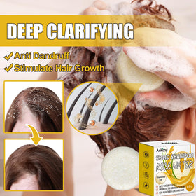 ANKOOY shampoo bar in hand, compact travel size preventing spills and TSA-friendly