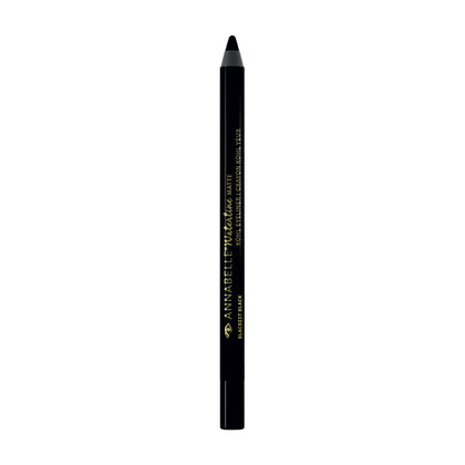 annabelle pencil front packaging showing blackest black and matte benefit