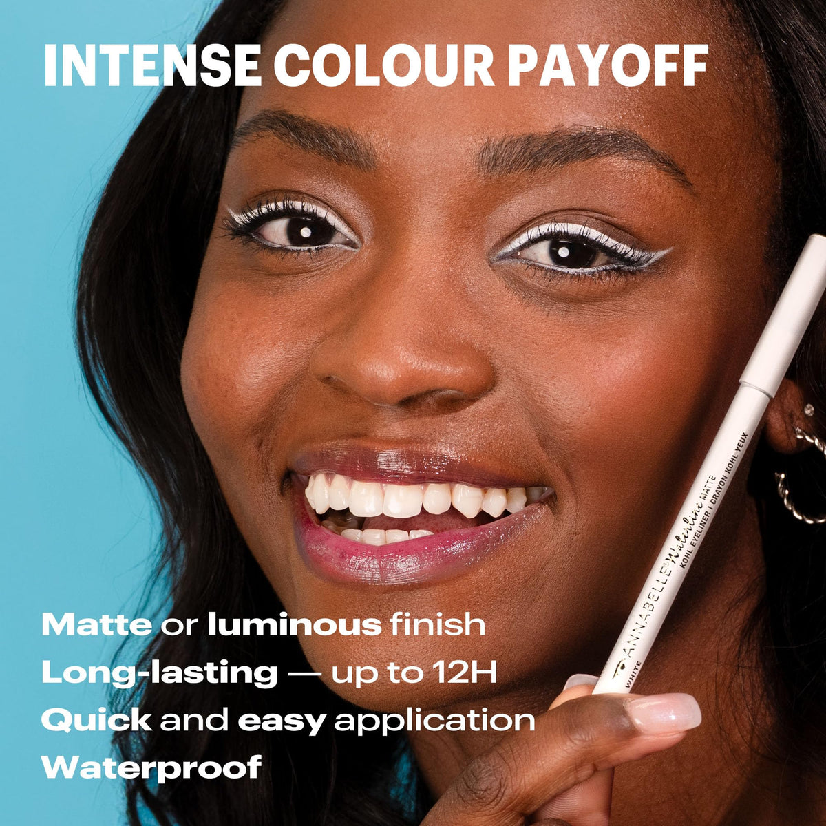 annabelle pencil texture close-up revealing creamy matte glide benefit