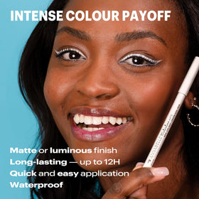 annabelle pencil texture close-up revealing creamy matte glide benefit