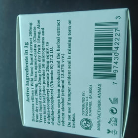 ANNAS Wild Yam Cream texture swatch on skin illustrating fast-absorbing hydration