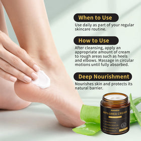Annsky cream with shea and avocado oils highlighting nourishing, repairing benefits