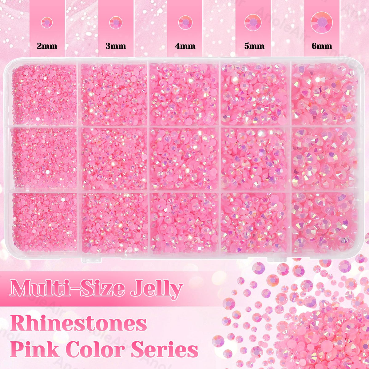 AnoleAir close-up of faceted resin top highlighting high gloss sparkle