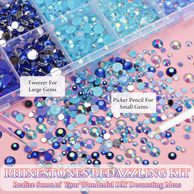 AnoleAir close-up of jelly rhinestone facets showing glossy texture and bright sparkle