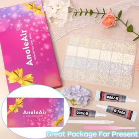 AnoleAir compartmented storage showing sorted sizes for quick selection benefit