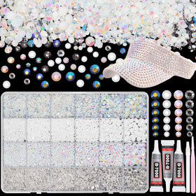 AnoleAir front of box with organized compartments and large gemstone supply benefit