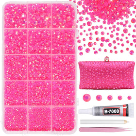 AnoleAir front packaging showing large hot pink rhinestone kit for quick start