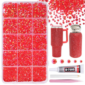 AnoleAir red rhinestones front packaging showing contents and quantity, great starter kit