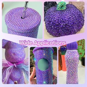 AnoleAir storage compartments organizing five rhinestone sizes