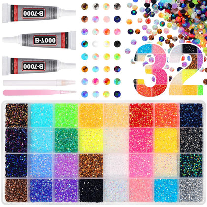Anower front packaging showing 26000pcs kit and included tweezers for convenience