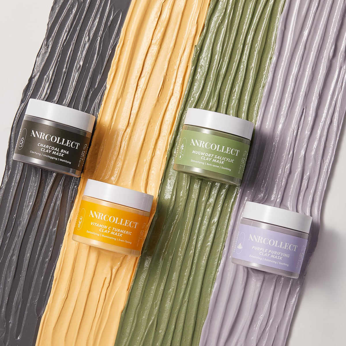 ANRCOLLECT Charcoal BHA mask texture swipe removing impurities