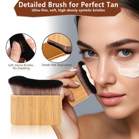 ANSPHIE body brush wavy head showing enhanced blending across skin