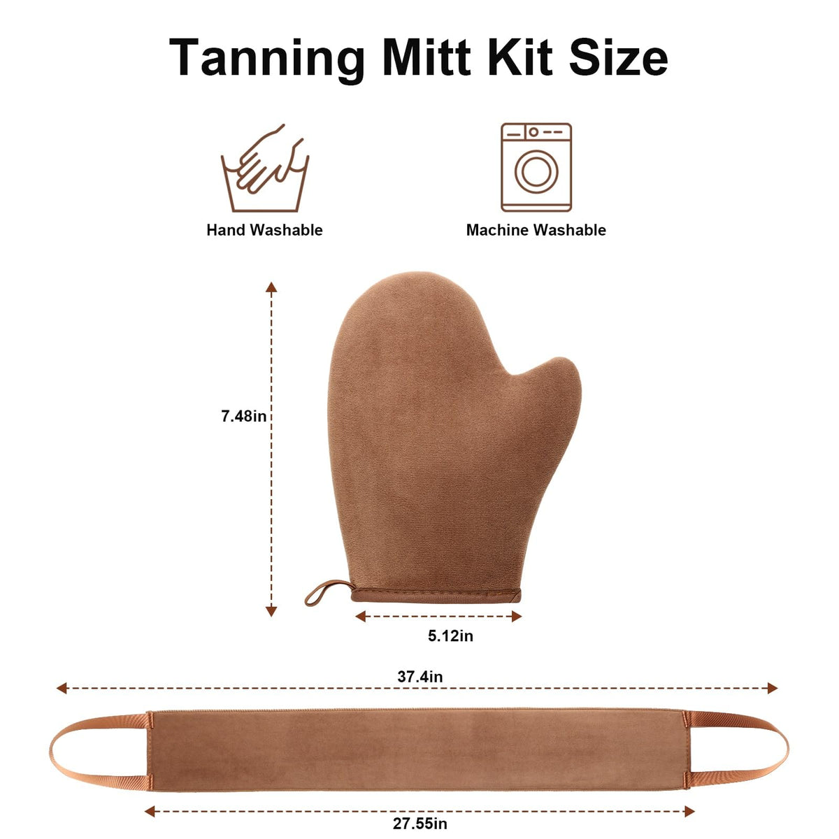 ANSPHIE mitt held in hand showing scale and comfortable grip