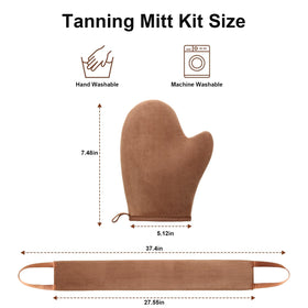 ANSPHIE mitt held in hand showing scale and comfortable grip