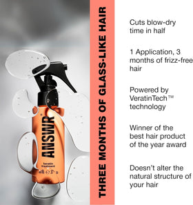 ANSWR applied to hair by hand demonstrating easy at-home salon results