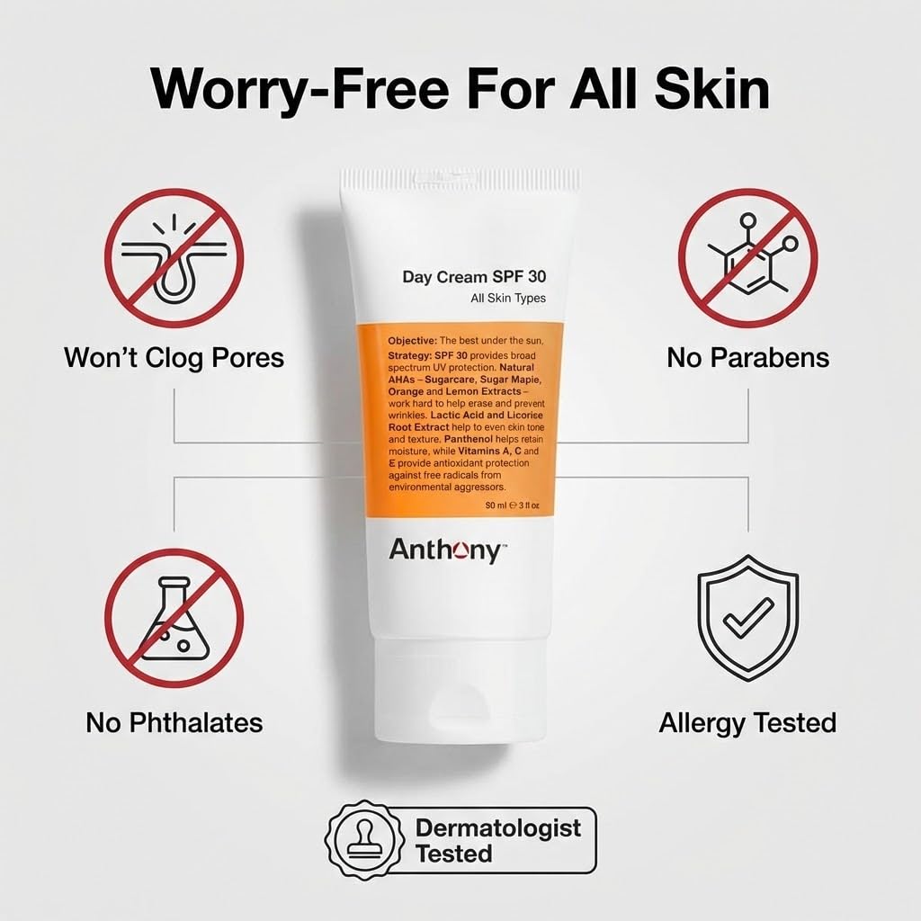 Anthony application forehead model applying cream for smooth even sunscreen finish