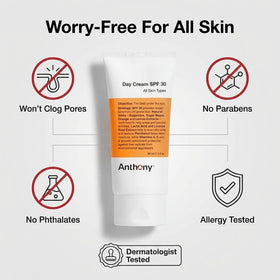 Anthony application forehead model applying cream for smooth even sunscreen finish