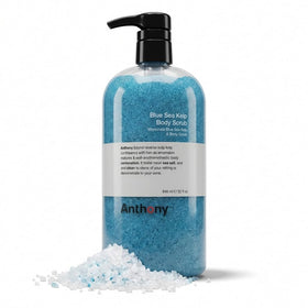 Anthony front bottle showing label and soothing blue color for easy identification