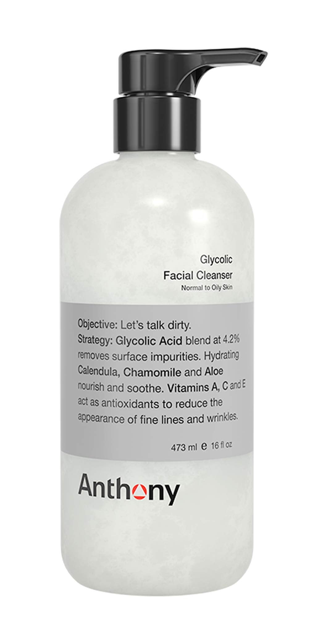 Anthony front bottle showing product benefits and clean design for easy identification