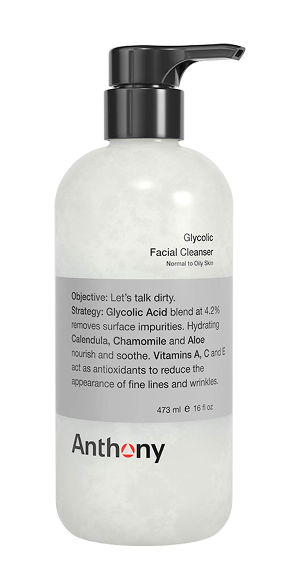 Anthony front bottle showing product benefits and clean design for easy identification