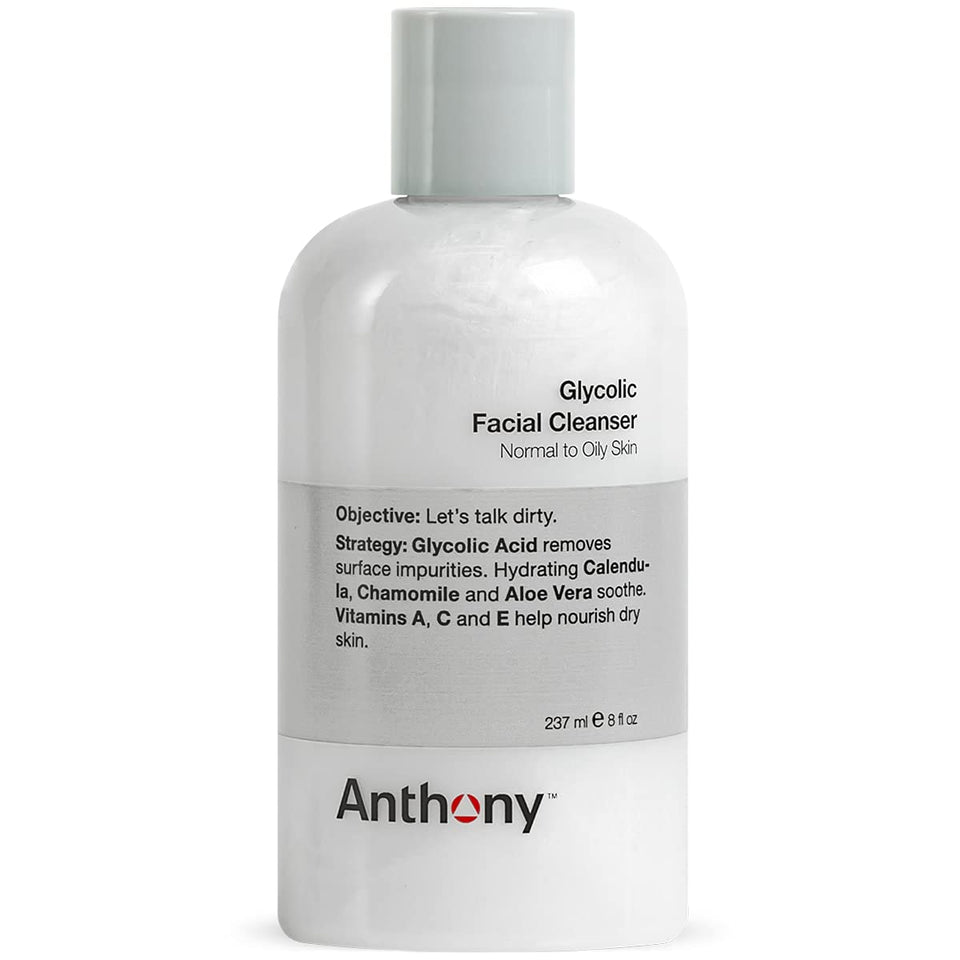 Anthony front packaging showing bottle and label for clear skin
