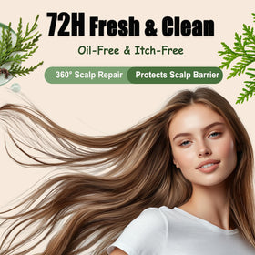Anweina rich lather foam closeup cleaning hair efficiently