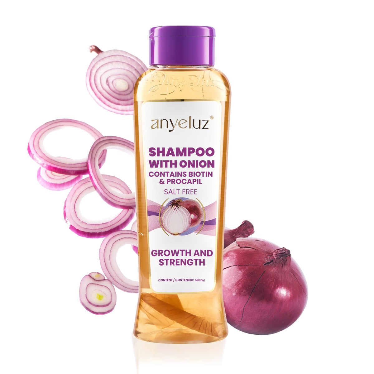 ANYELUZ front bottle showing brand and clean design for shelf appeal