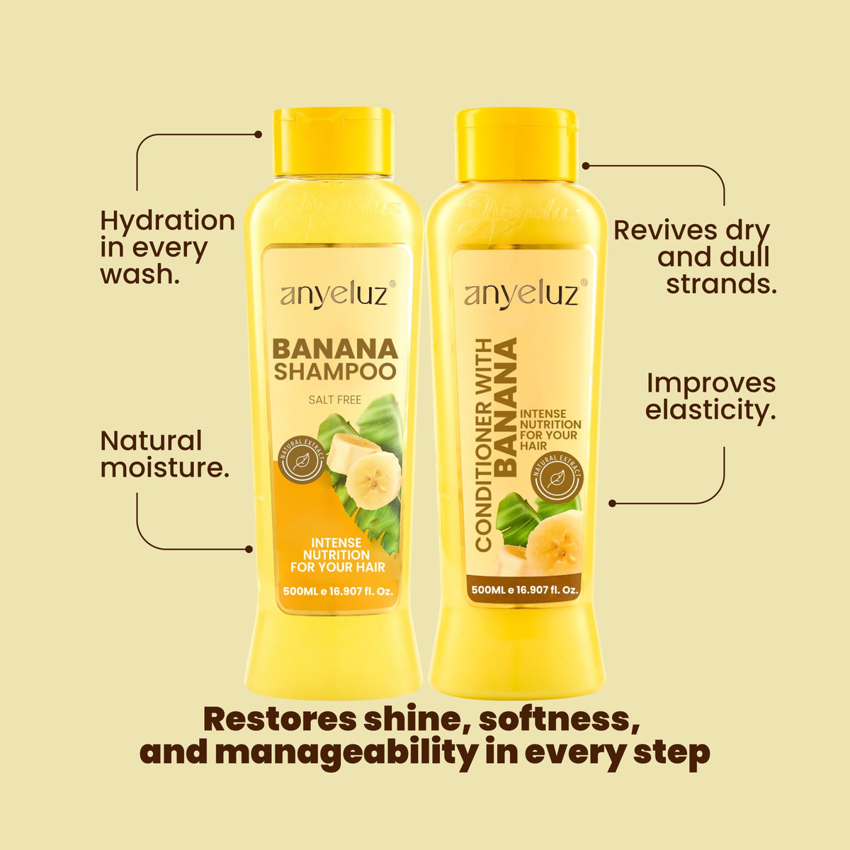 ANYELUZ bottles in hand for size and scale with easy-use benefit