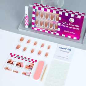 Anyos kit contents with glue, tabs, files, and pads for complete prep benefit